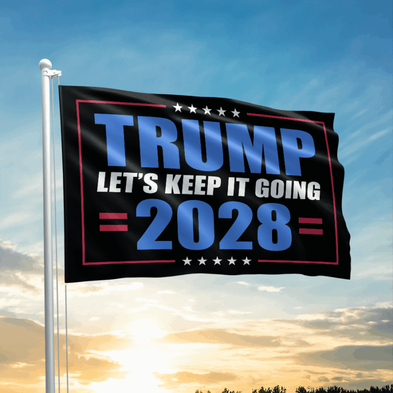 Camric Trump 2028 Keep It Going Flag – Patriotic Political Banner