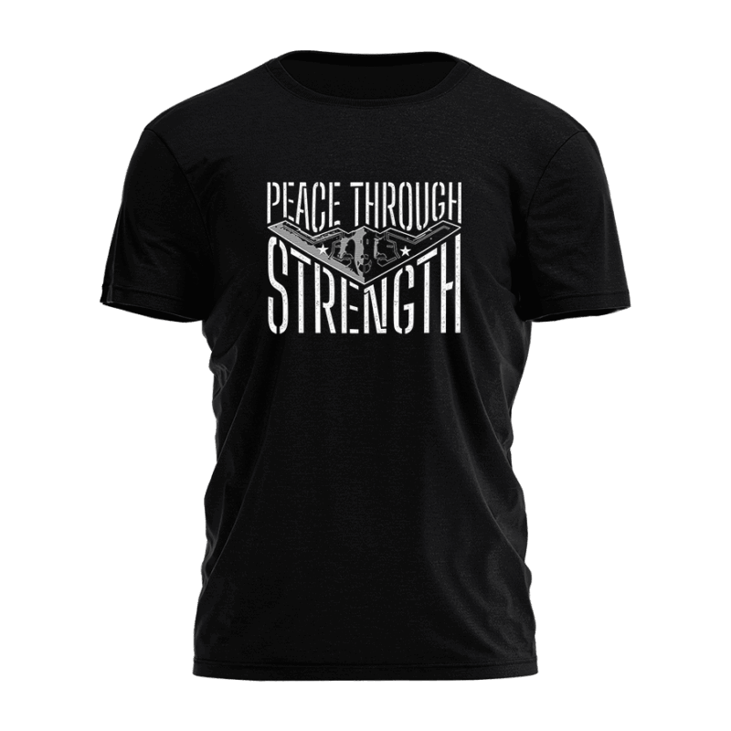 Camric Peace Through Strength Graphic Tee – Motivational Unisex Shirt