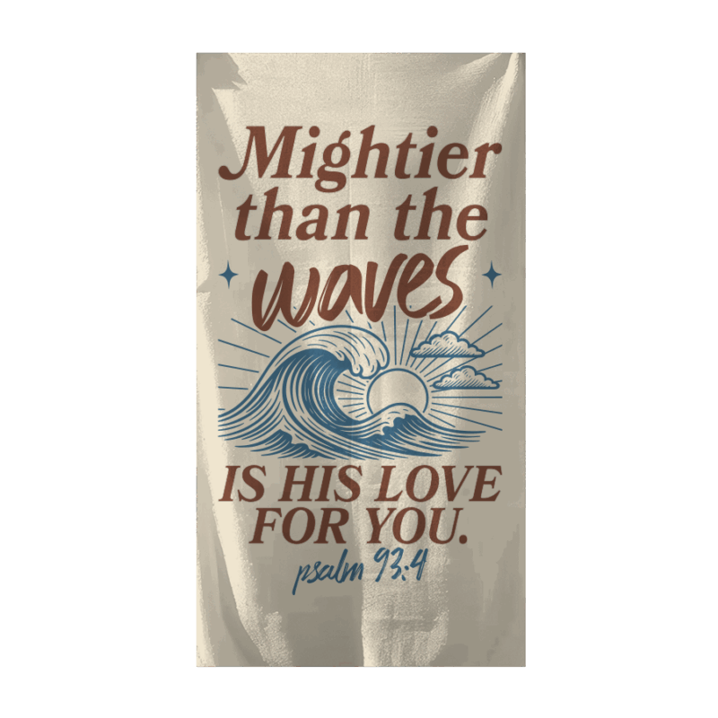 Camric Mightier Than Waves Beach Towel – Soft, Absorbent & Quick-Dry